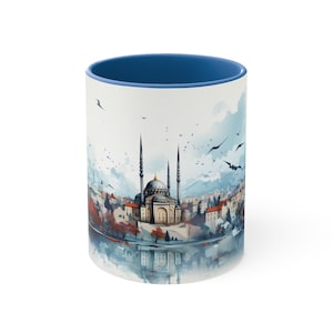 Turkey Coffee Tea Mug, 11 oz, colored