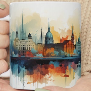 Germany Coffee Tea Mug, 11 oz, white