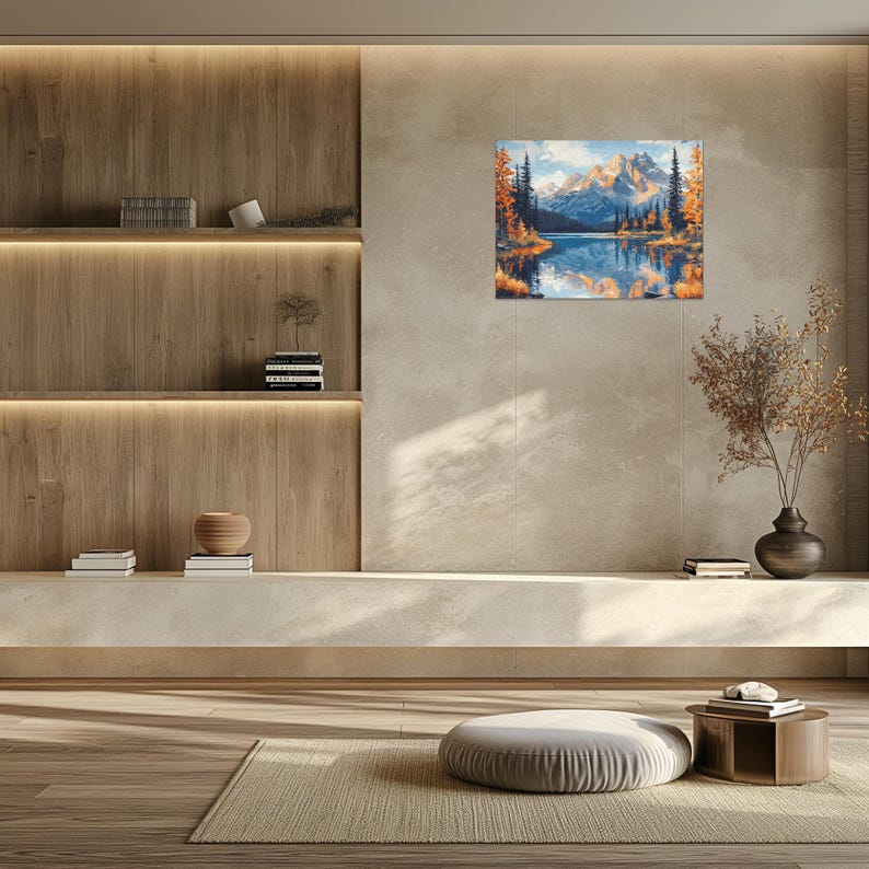 Majestic Canada Canvas Wall Art, Rockies Painting Lake Louise Turquoise