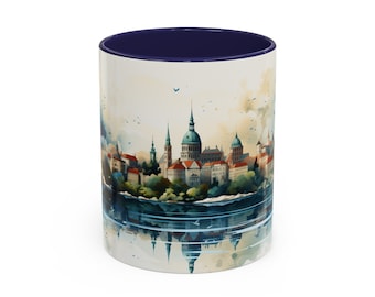 Taza de café y té de Croacia, 11 oz, coloreada