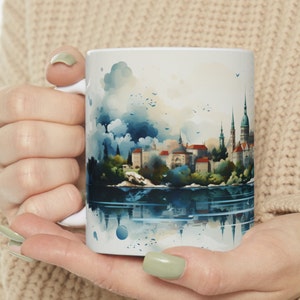 Croatia Coffee Tea Mug, 11 oz, white