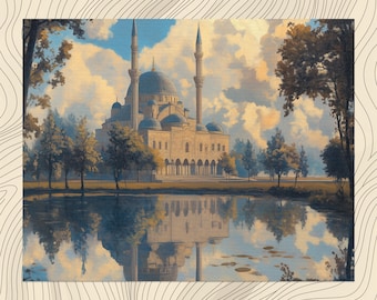 Afghanistan canvas wall art, detailed oil painting Kabul decor traditional Afghan rugs cinematic, Wall Hanging for Entrance and Living Room