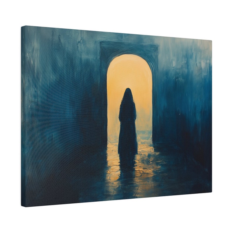 Empty Tomb Canvas Wall Art, Resurrection Christian Decor Easter