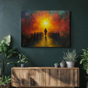 ascension artwork, spiritual wall art, christian wall art, bible wall art, modern christian art, hope artwork, spiritual art prints