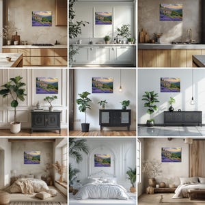 Provence Canvas Wall Art, France Landscape Painting Home Decor ...