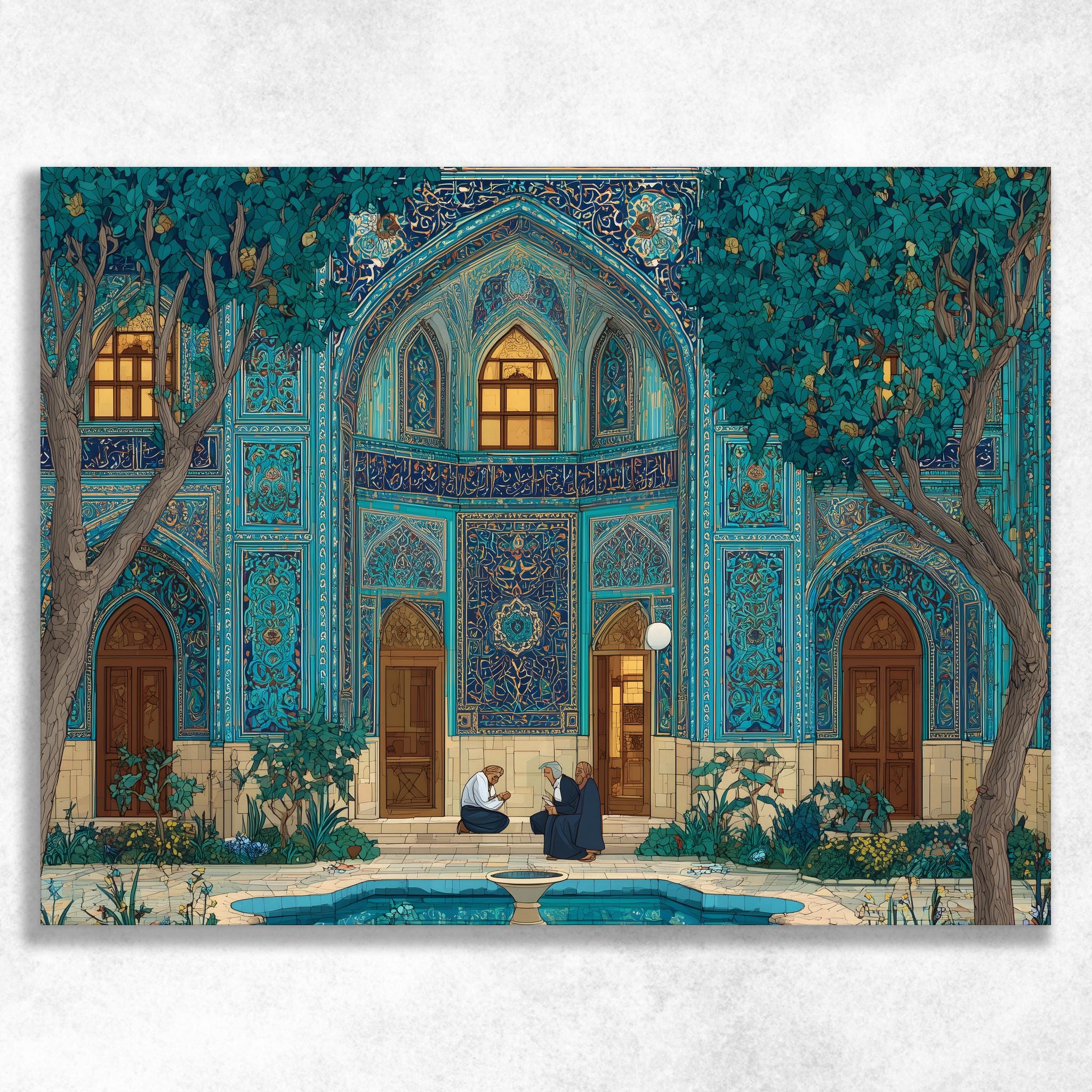 Blue Mosque Painting - Etsy