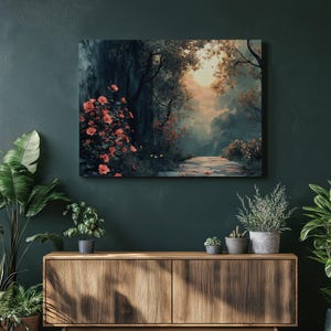 Outdoor Wall Decor | Boho Decor | Garden Decor | Garden Art | Landscape Art | Nature Scene | Colorful Print | Floral Art Wall | Outdoor Art