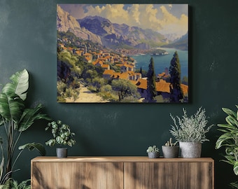 Beautiful Croatia Canvas Wall Art, medieval towns, traditional singing, serene landscapes and more, Wall Hanging for Entrance and Livingroom