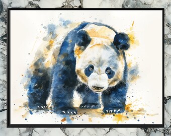 Stunning Panda Canvas Wall Art, perfect home decor piece for animal lovers. Adorn your living space with this captivating mammal painting