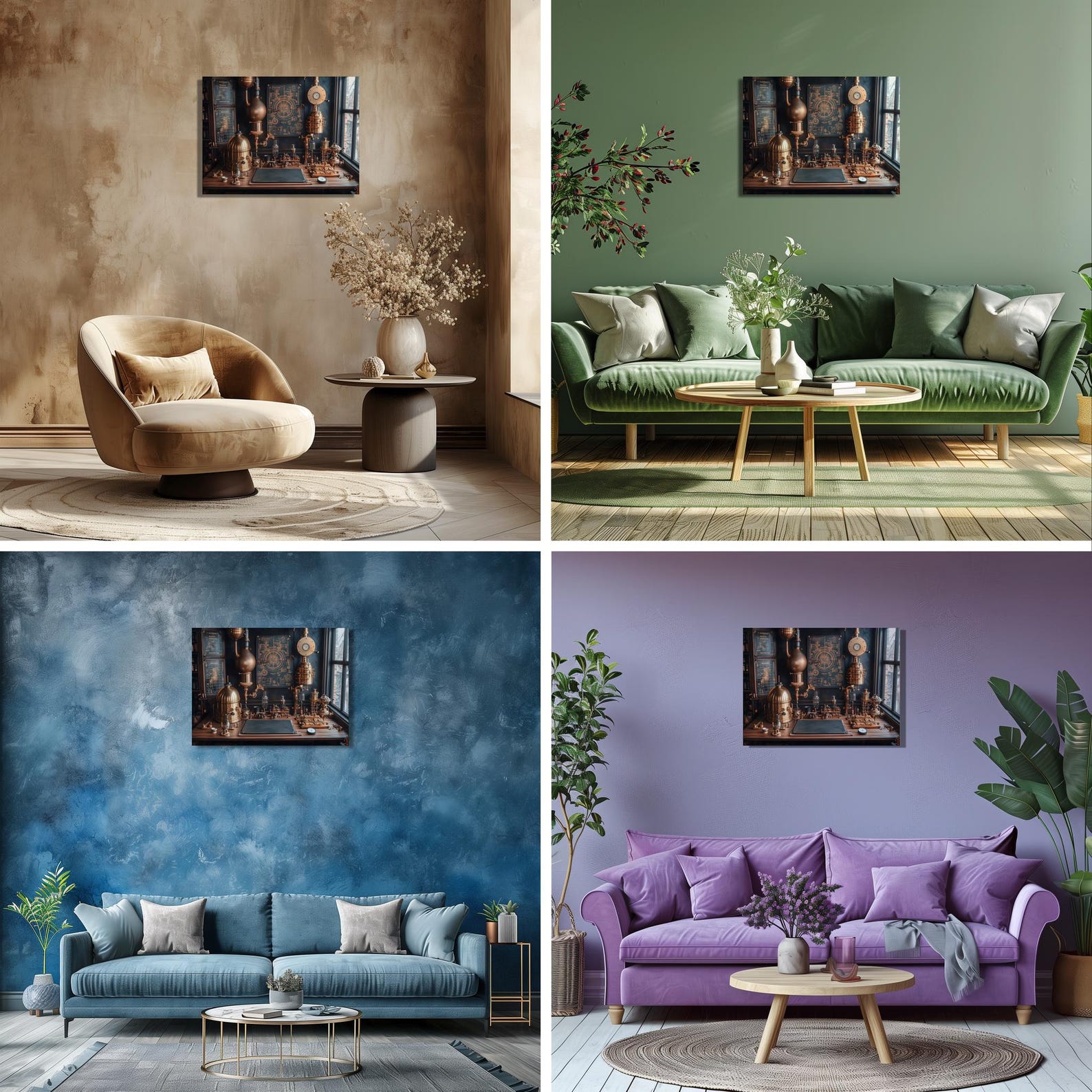 Photo inspiration: Gallery Detail: Industrial Steampunk Machinery Canvas Wall Art