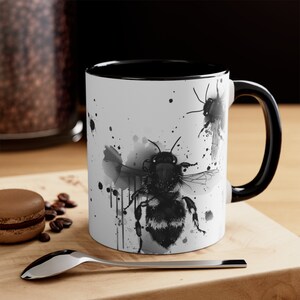 Bees Mug Coffee Mug Tea Cup Cute Pets Animals Present Gift Birthday Holiday Vacation Beautiful Mugs Family Trending Art Popular Design
