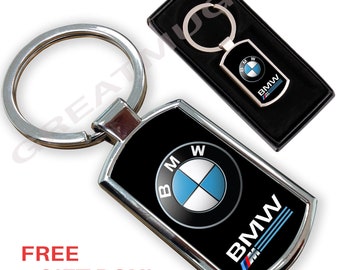 BMW  Car keyring Chrome metal With gift box
