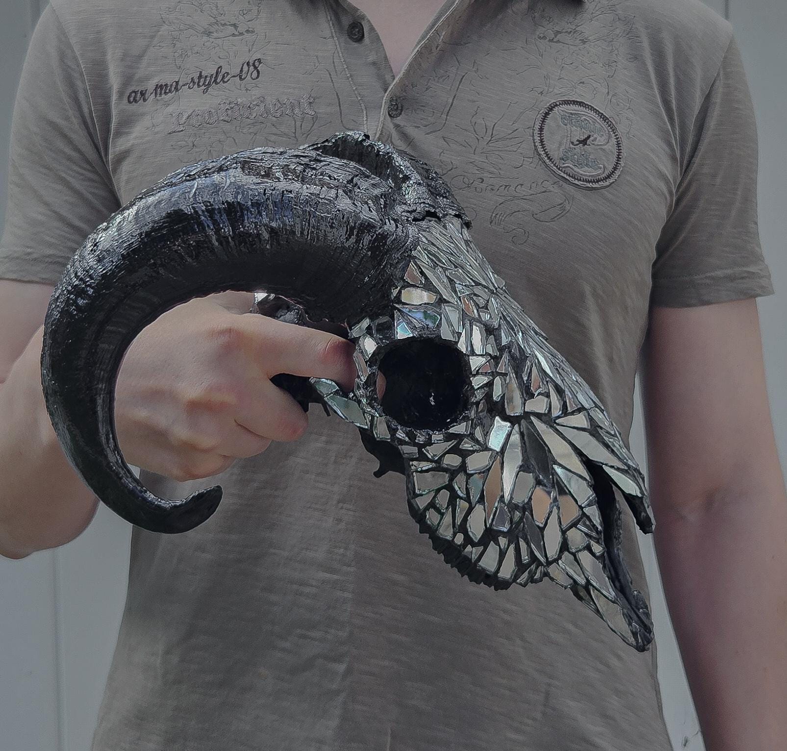 Mirror ram skull