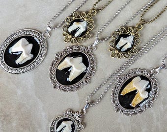 Filigree Tooth Pendant | Handmade Bone Jewelry | Gothic, Witchy, Dark Boho Statement Necklace | Macabre Accessory