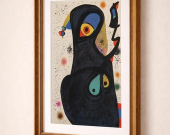 Joan Miro Abstract Surreal Wall Art Print, Modern Poster, Colorful Contemporary Art, Digital Download,Abstract Wall Art Print