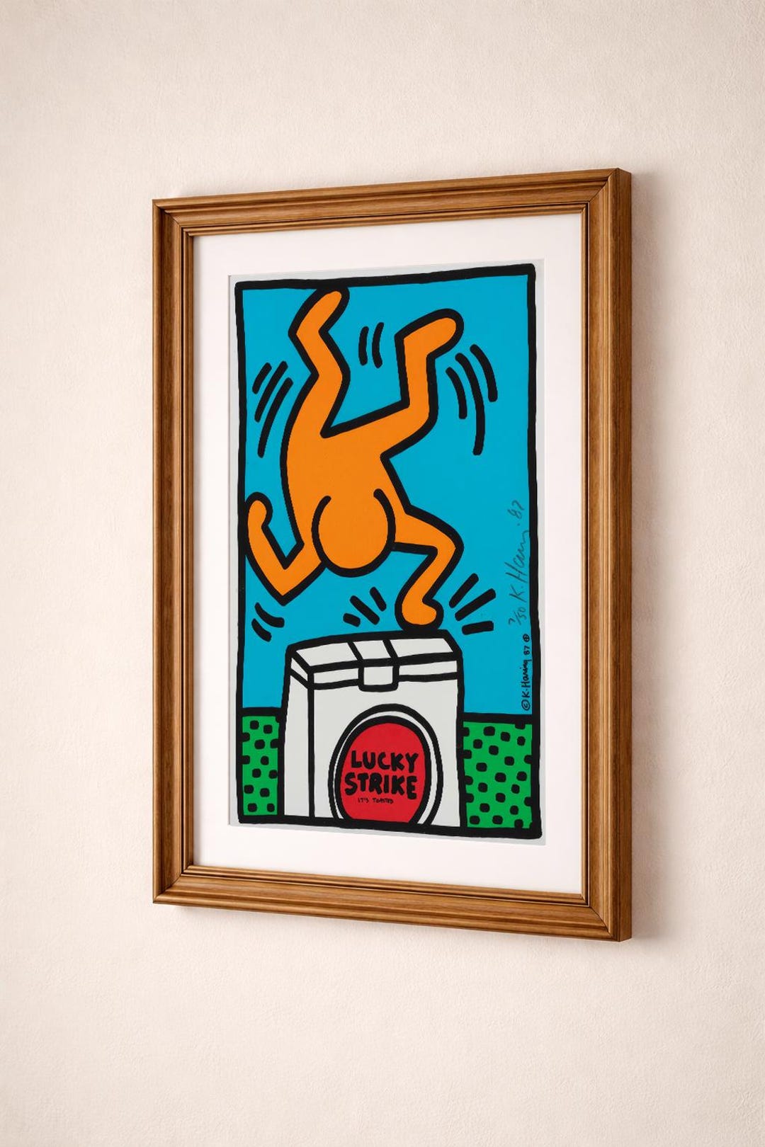 Keith Haring Pop Art Wall Art Print, Dancing Figures Abstract Poster ...