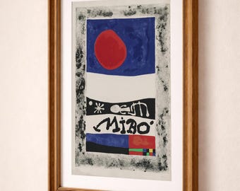 Joan Miro Abstract Surreal Wall Art Print, Modern Poster, Colorful Contemporary Art, Digital Download,Abstract Wall Art Print