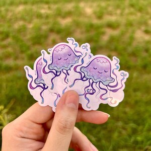 Happy jellyfish (small) - Amici in fondo al mare - Sticker