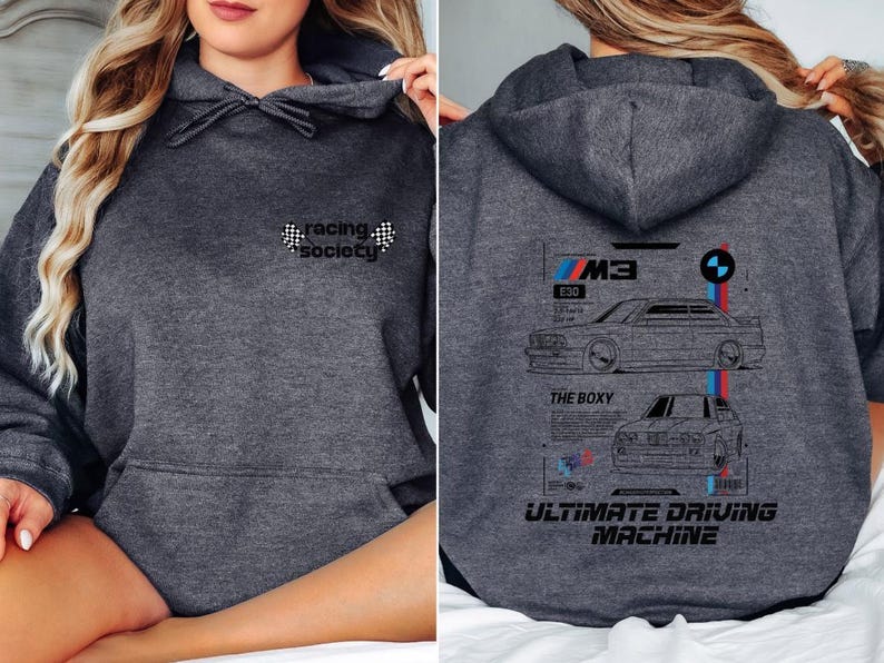 Bmw Racing Hoodie, Bmw Motorsport Design Car Hoodie, Racing Car Bmw ...