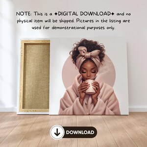 Black Girl Spa Day Clipart, Digital Notebook Self Care Clipart ...