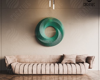 Art radial paramétrique 8/circulaire/hélice/spirale/fichier numérique pour découpe CNC/décoration murale/routeur CNC/illustrateur/svg/dxf/dwg/eps/pdf
