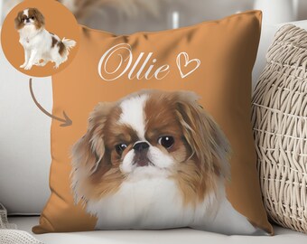Almohada personalizada para mascotas, almohada para perros, funda de almohada personalizada, funda de almohada personalizada, almohada para gatos, almohada para mascotas, retrato de mascota, regalos para dueños de perros, almohada personalizada para gatos