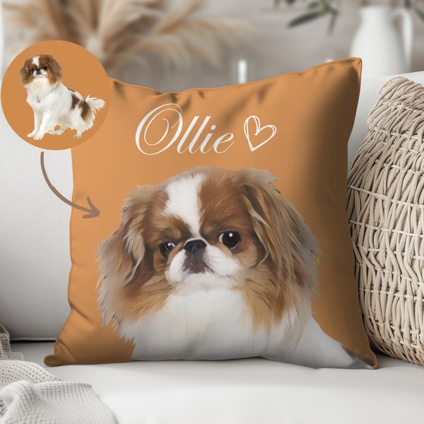 Custom Pet Pillow Dog Pillow Custom Pillow Case Personalized Pillow Case Cat Pillow Pet Pillow Pet Portrait Gifts For Dog Owners Custom Cat