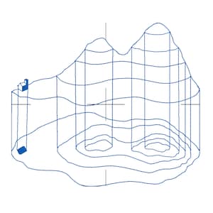 Topographic Machine Embroidery Design