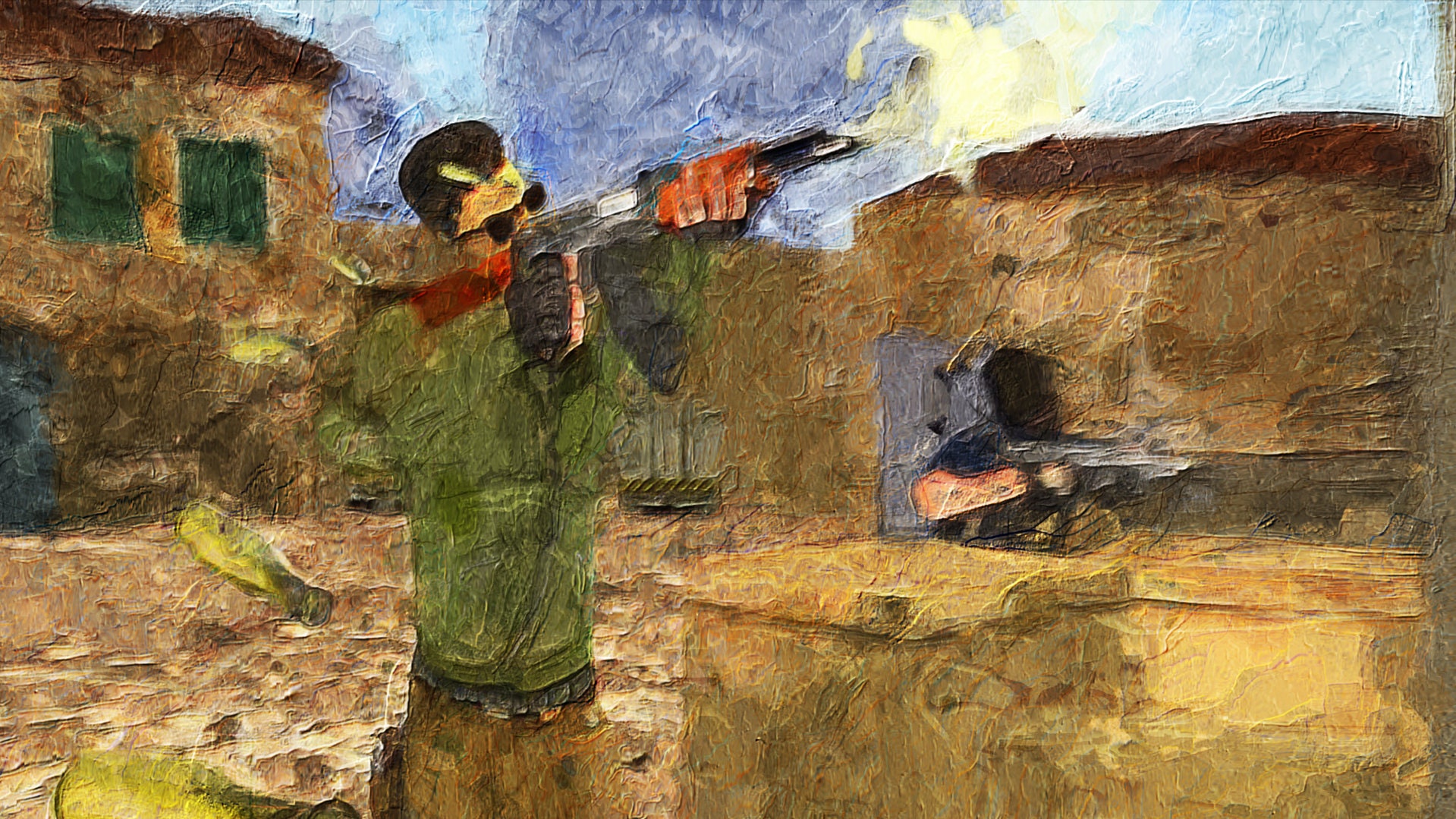 Counter Strike 1.6 Terrorist Poster Oil Painting CSGO CS2 Art Painting ...