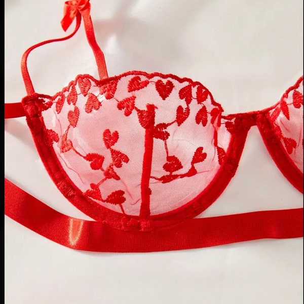 Red Lingerie set | Red Jasper | Valentine’s Day gift | gifts for her | Elleven Lingerie