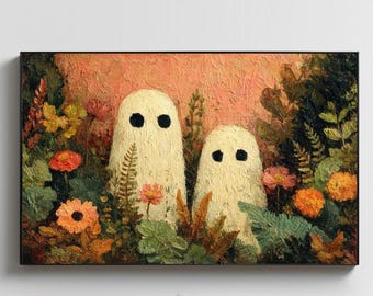 Halloween Frame TV Art | Haunted House Frame TV | Halloween Art | Trick or Treat Samsung Frame TV Art | Digital Download |