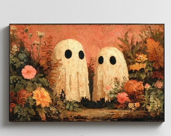 Halloween Frame TV Art | Haunted House Frame TV | Halloween Art | Trick or Treat Samsung Frame TV Art | Digital Download |