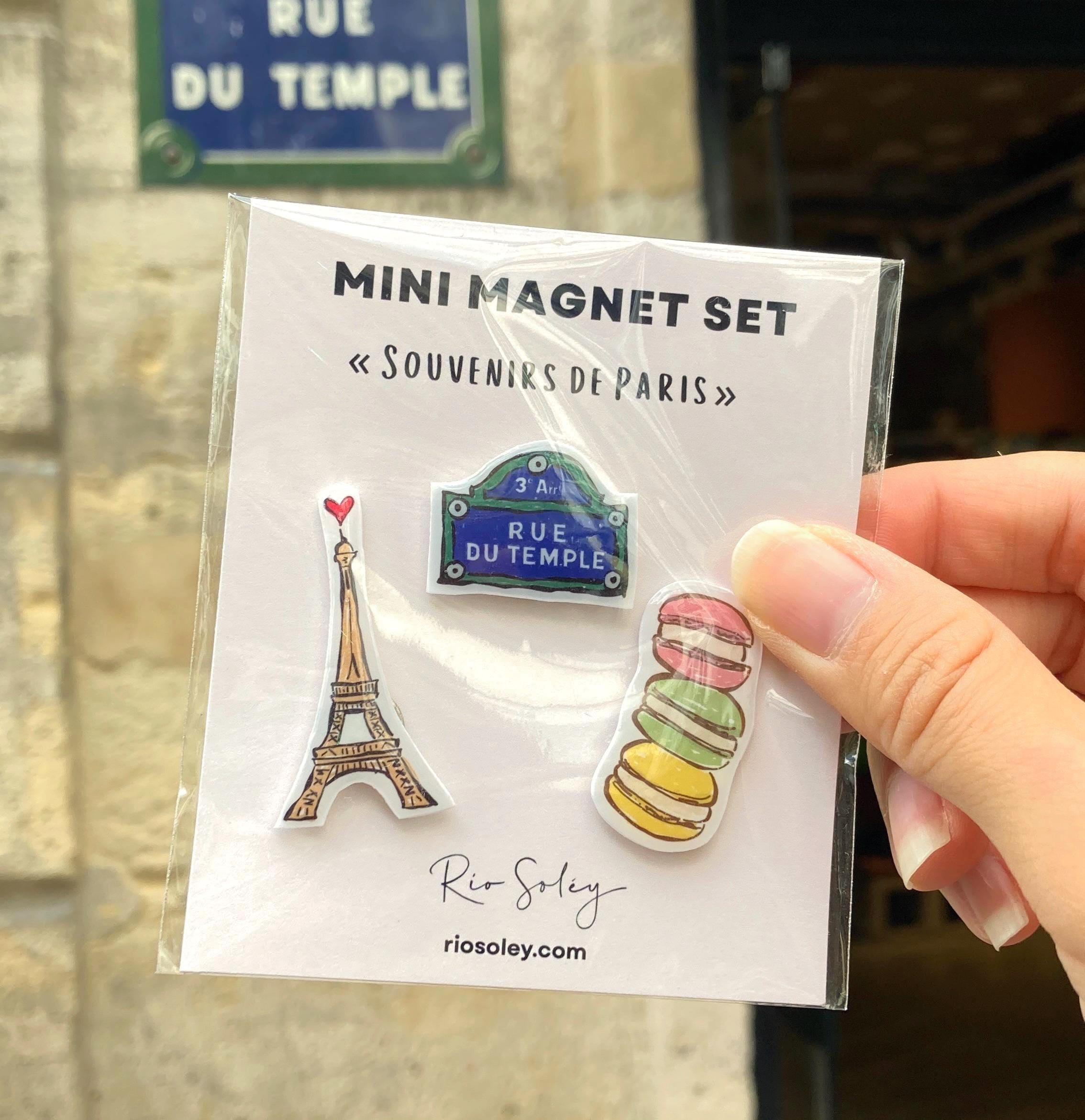 Aimant Frigo Souvenir Paris France - Magnets Décoration Cuisine 9x7,5 Cm - Neuf Sous Blister