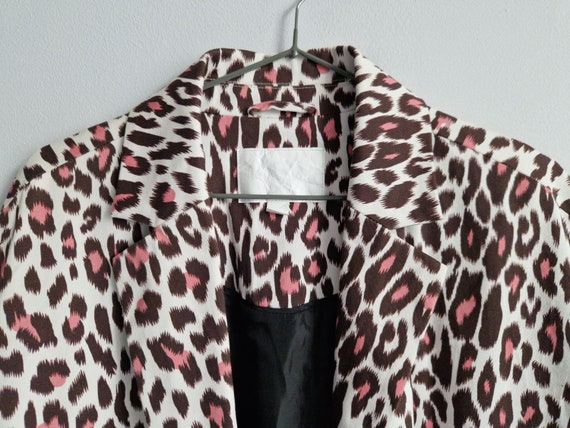 GYMBOREE Vintage Long Pink Leopard Print Light Co… - image 7