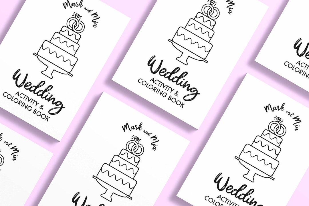 Wedding Coloring Book Wedding Coloring Pages for Kids Custom Coloring