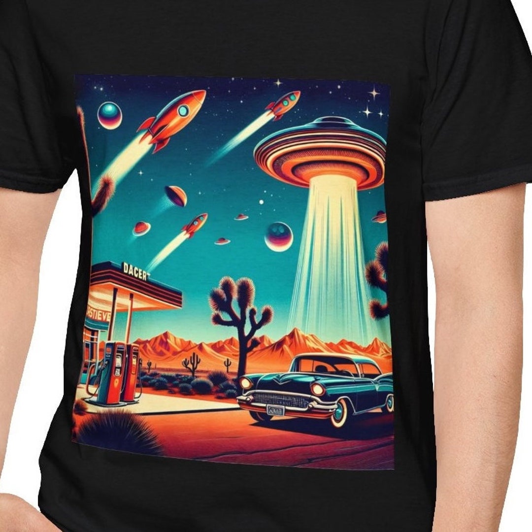 Flying Saucer, Flying Saucer T Shirts, Flying Saucer Tee Shirts, Retro