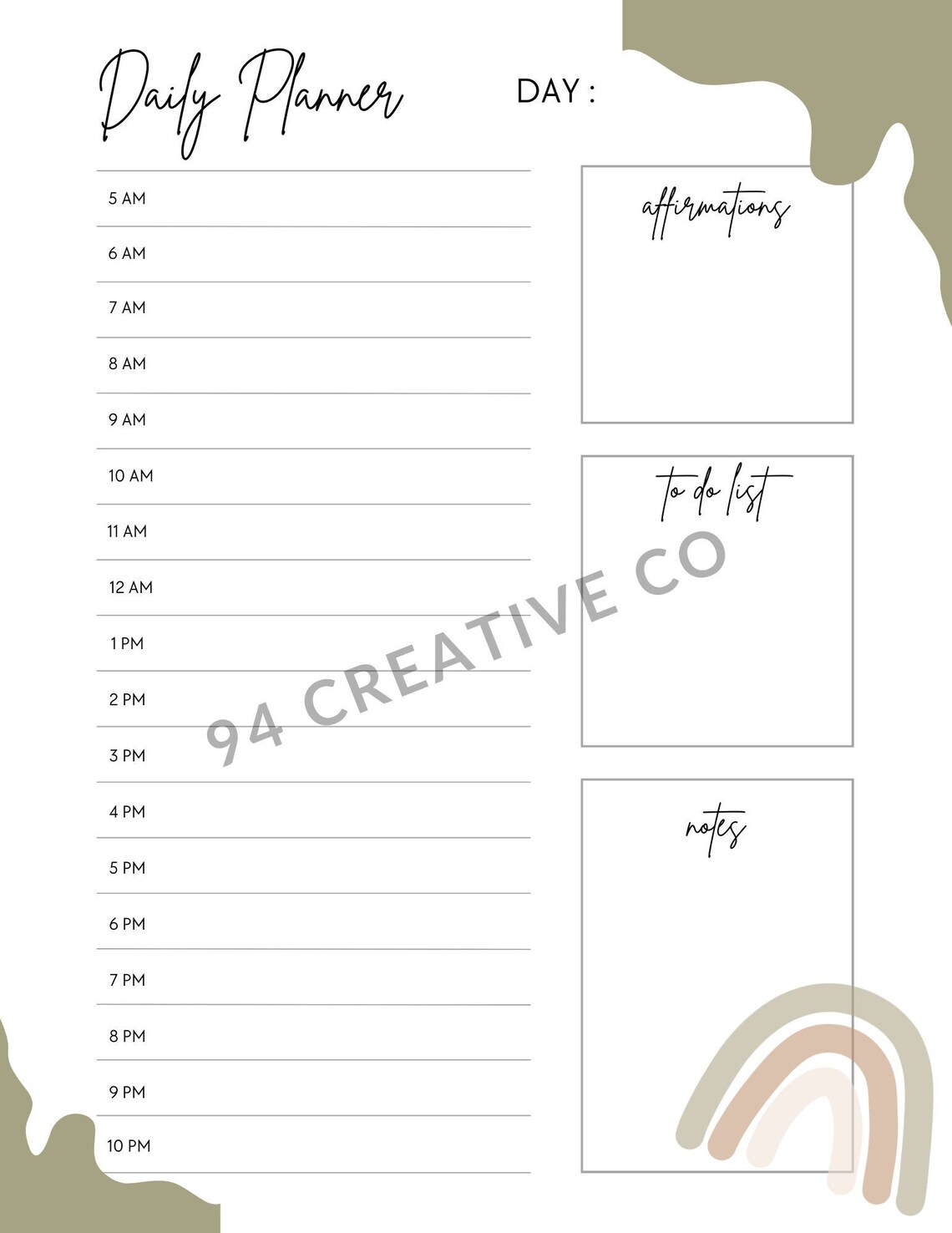Free daily schedule template pdf - kotiwireless