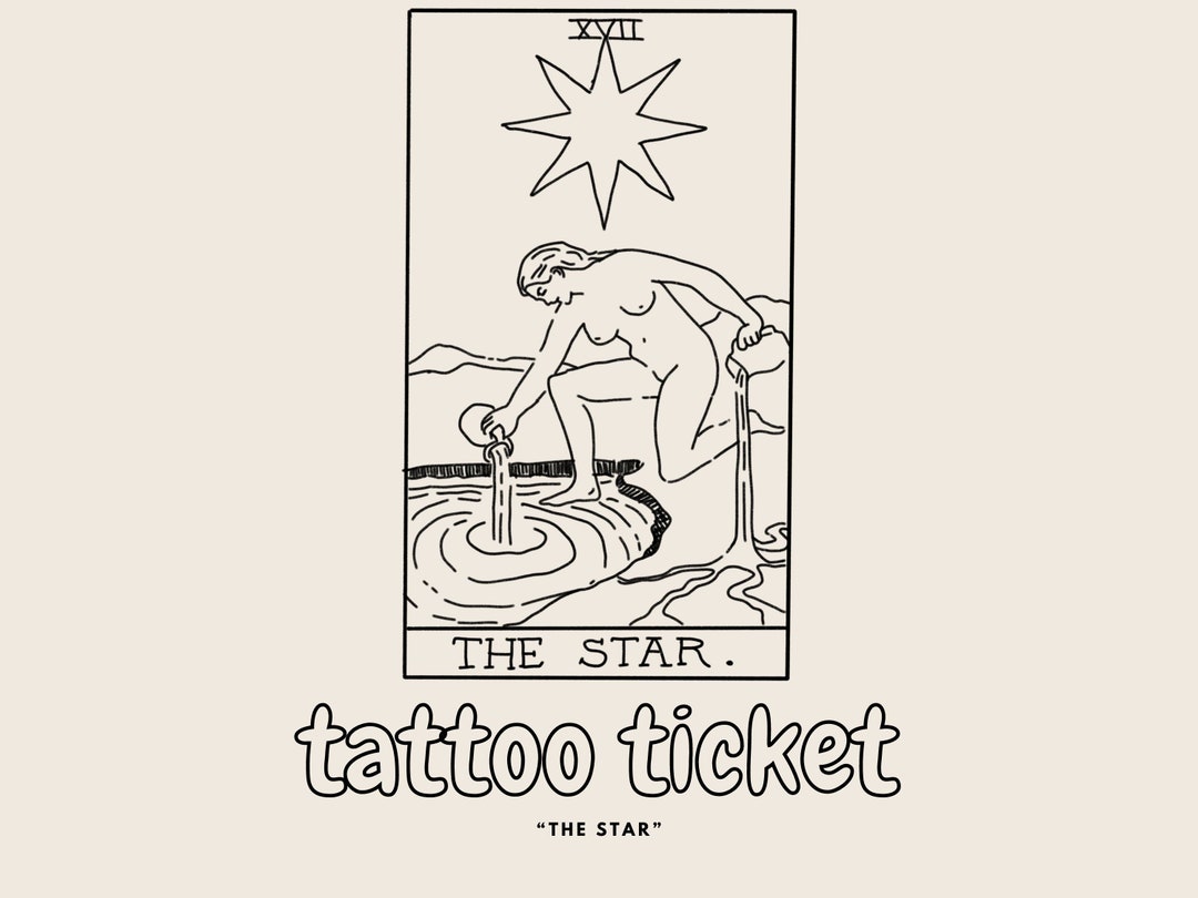 Star Theme Tattoos General Jokes Unisex 10 Cards