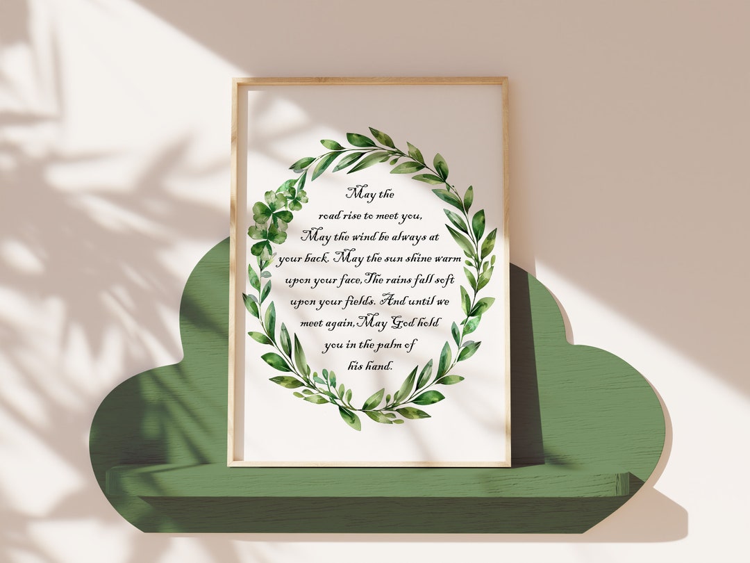 Irish Blessing Printable, St Patricks Day Wall Art, St Paddy's Day ...