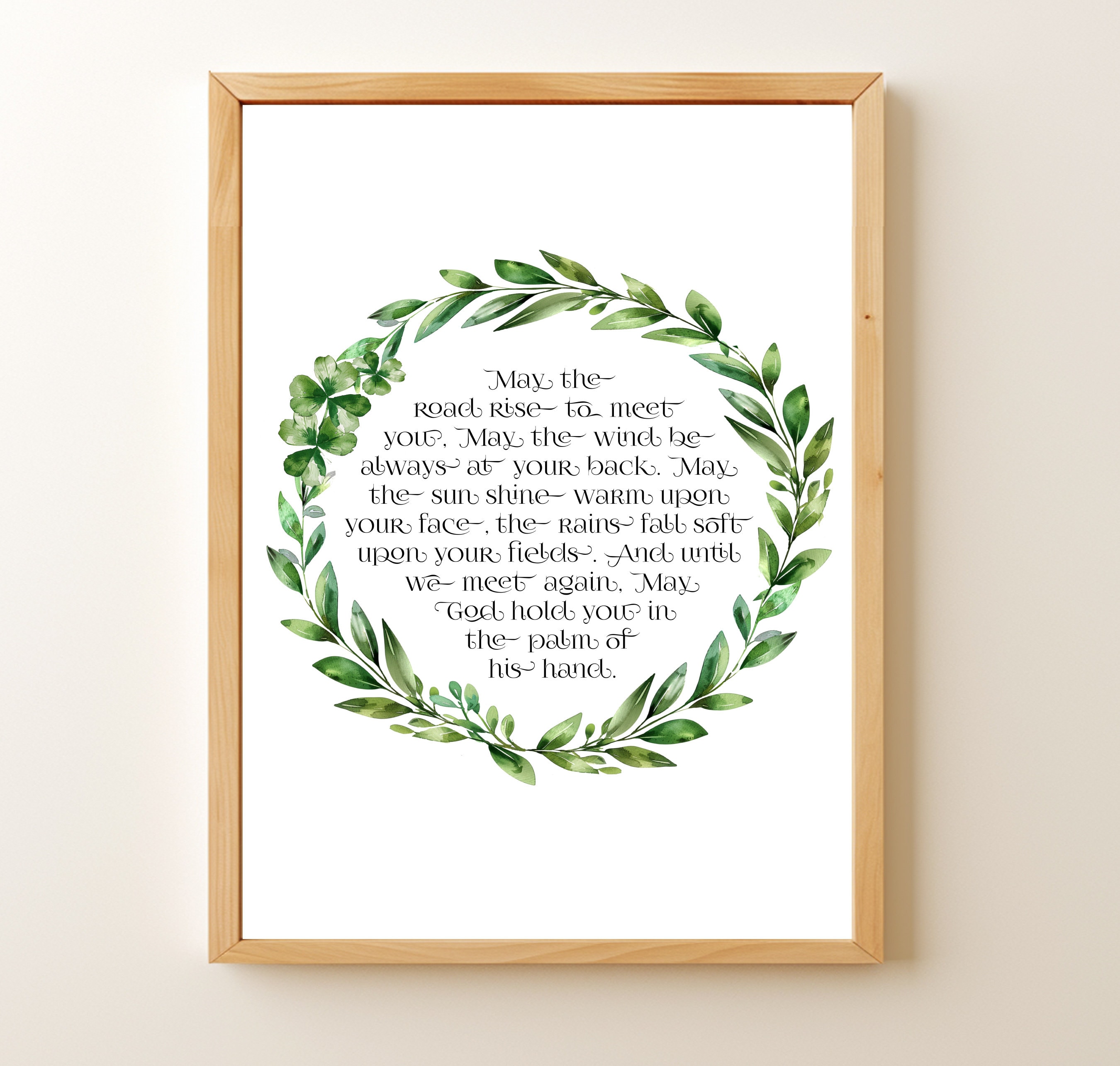 Irish Blessing Printable, St Patricks Day Wall Art, St Paddy's Day ...
