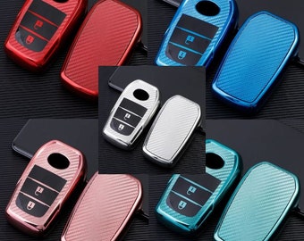 Soft Silicone Key Fob Cover for Toyota Fortuner, Toyota Prado, Toyota Camry, Toyota Rav4, Toyota Highlander, Toyota Crown