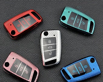 Soft Silicone Key Fob Cover Protection Case Cover for VW SEAT, MK7, GTI 7, Golf 7