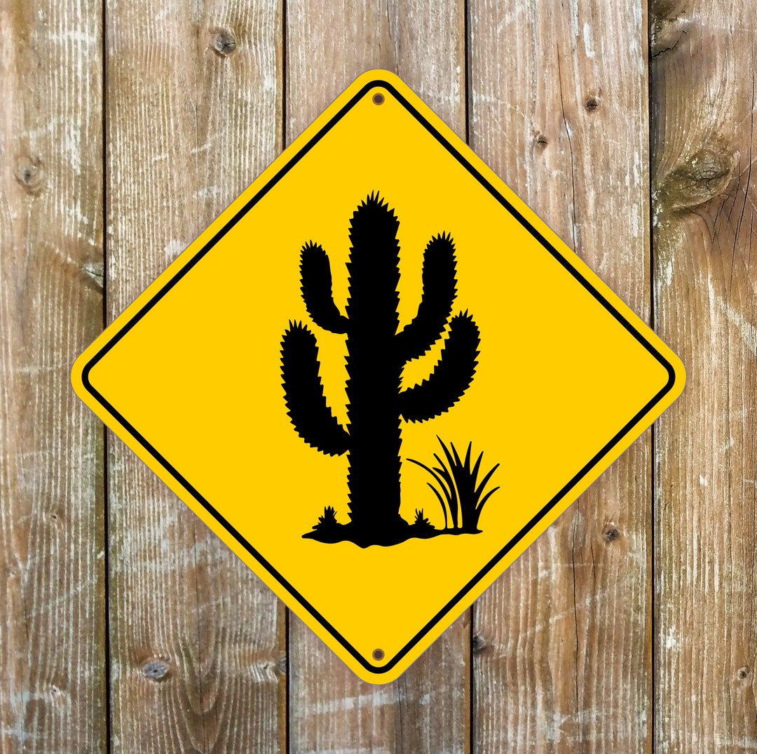 Saguaro Cactus Sign: Rustproof Outdoor Decor (27x27 Cm, Dibond) - Etsy