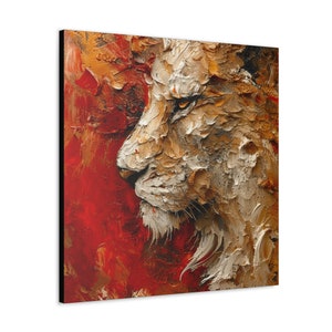 Stylish Lion Painting, Lion Lovers, Canvas Print, Wall Art, Art Prints, Unique Art, Bedroom, Living Room, Lion Decor, Lions and Tigers