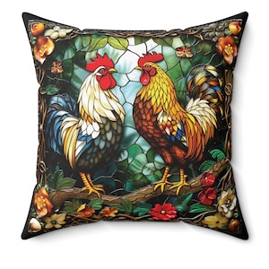 Hahn Kissen, Henne Kissen, Dekokissen, Bauernhaus Dekor, Dekorative Kissen, Akzentkissen, Wohnkultur, Wohnzimmer, Schlafzimmer, Einweihungsparty