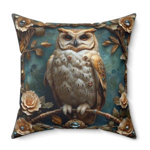 Owl Pillow, Owl Decor, Owl Lovers, Throw Pillow, Decorative Pillow, Accent Pillow, Home Decor, Living Room, Bedroom, Housewarming