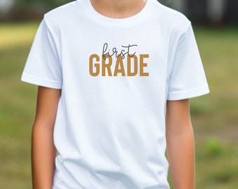 First Grade Kids Tee, 1st Day of School, Kids Unisex Tee