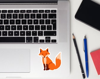 Fox sticker vinyl sticker fox sticker for laptop cute sticker animal bumper sticker fox