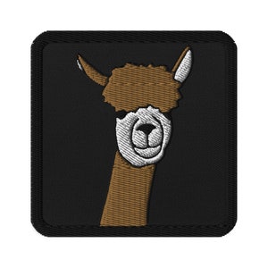 Alpaca Embroidered Patch Cute Animal