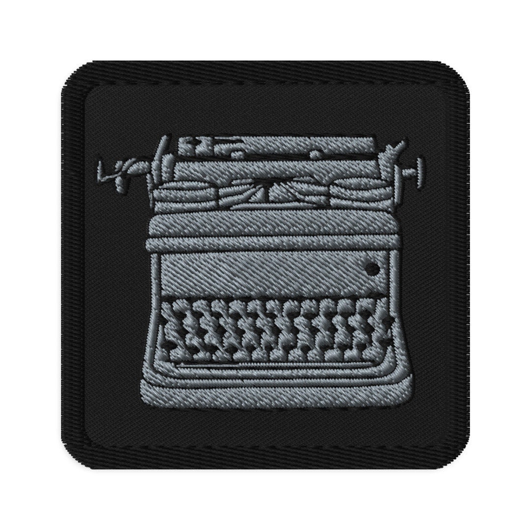 Typewriter Embroidered Patch - Etsy